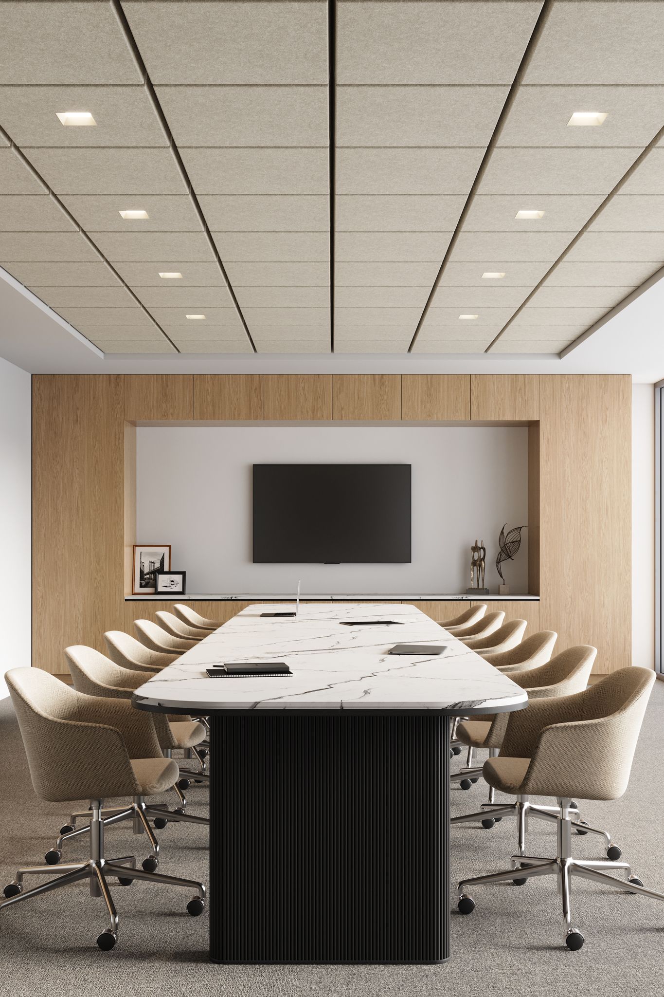Acoustic false ceiling for conference room - Karnal